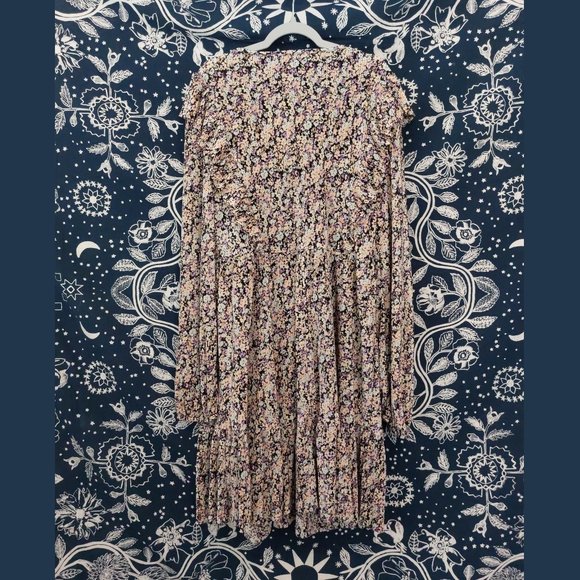 Pull & Bear Floral Mini Long Sleeve Dress - Picture 4 of 6